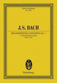 Bach: Brandenburg Concerto No. 1 F major BWV 1046 (Study Score) published by Eulenburg